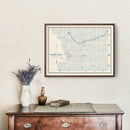 Vintage Map of Campbell County, South Dakota 1947