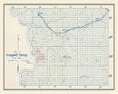 Vintage Map of Campbell County, South Dakota 1947