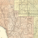 Vintage Map of Buffalo County, South Dakota 1917
