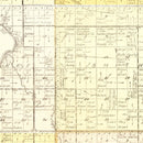 Vintage Map of Brule County, South Dakota 1930