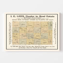 Vintage Map of Brookings County, South Dakota 1917