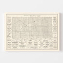 Vintage Map of Todd County, South Dakota 1925