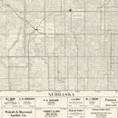 Vintage Map of Todd County, South Dakota 1925