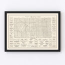 Vintage Map of Todd County, South Dakota 1925