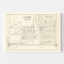 Vintage Map of Letcher, South Dakota 1884