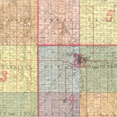 Vintage Map of Jerauld County, South Dakota 1919