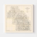 Vintage Harney National Forest Map 1939