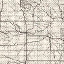 Vintage Map of Harding County, South Dakota 1952