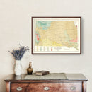 Vintage Map of South Dakota 1932