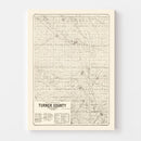 Vintage Map of Turner County, South Dakota 1901