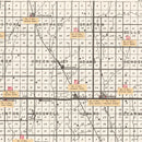 Vintage Map of Miner County, South Dakota 1954