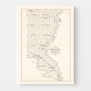 Vintage Map of Union County, South Dakota 1900