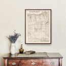 Vintage Map of Tripp County, South Dakota 1908