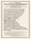 Vintage Map of Roberts County, South Dakota 1907