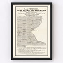 Vintage Map of Roberts County, South Dakota 1907