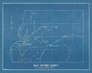 Vintage Map of Potter County, South Dakota 1894