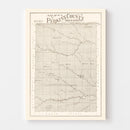 Vintage Map of Perkins County, South Dakota 1919
