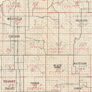 Vintage Map of Haakon County, South Dakota 1900
