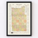 Vintage Map of Tripp County, South Dakota 1930