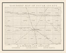Vintage Map of Faulk County, South Dakota 1900