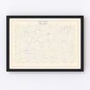 Vintage Map of Todd County, South Dakota 1900