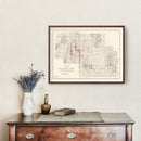 Vintage Sioux National Forest Map 1919