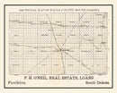 Vintage Map of Faulk County, South Dakota 1901