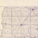 Vintage Map of Bon Homme County, South Dakota 1906