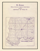 Vintage Map of Bon Homme County, South Dakota 1906