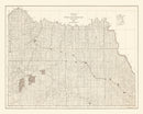 Vintage Rosebud Indian Reservation Map 1940