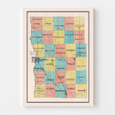 Vintage Map of Clay County, Minnesota 1907