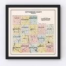 Vintage Map of Cottonwood County, Minnesota 1907