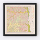 Vintage Map of Houston County, Minnesota 1929