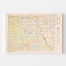 Vintage Map of Jackson County, Minnesota 1923