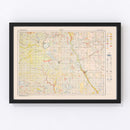 Vintage Map of Jackson County, Minnesota 1923