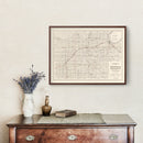 Vintage Map of Roseau County, Minnesota 1921