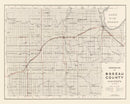 Vintage Map of Roseau County, Minnesota 1921