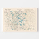 Vintage Map of Ottertail County, Minnesota 1920