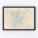 Vintage Map of Ottertail County, Minnesota 1920