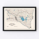 Vintage Map of Nicollet County, Minnesota 1913