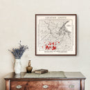 Vintage Map of Carlton County, Minnesota 1919