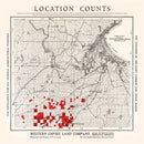 Vintage Map of Carlton County, Minnesota 1919