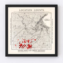 Vintage Map of Carlton County, Minnesota 1919