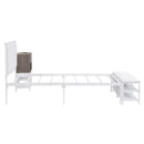 Platform Bed With 2 Tier Storage Shelves, Storage Cabinet by HouseOfZazla