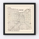 Vintage Map of Koochiching County, Minnesota 1919