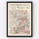Vintage Map of Itasca County, Minnesota 1908