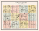 Vintage Map of Watonwan County, Minnesota 1907