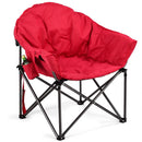 Oversized Folding Camping Moon Chair with Cup Holder by LJGDeals