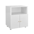 Home Office Printer Stand With Wheels And File Cabinet