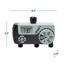 3 Outlet Hose Faucet Timer (2 Digital/1 Manual) 56233